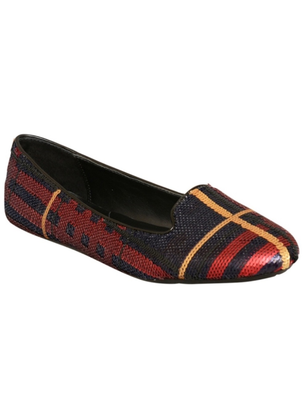 Coach Debrorah Deborah Tartan Sequin Ballet Flats